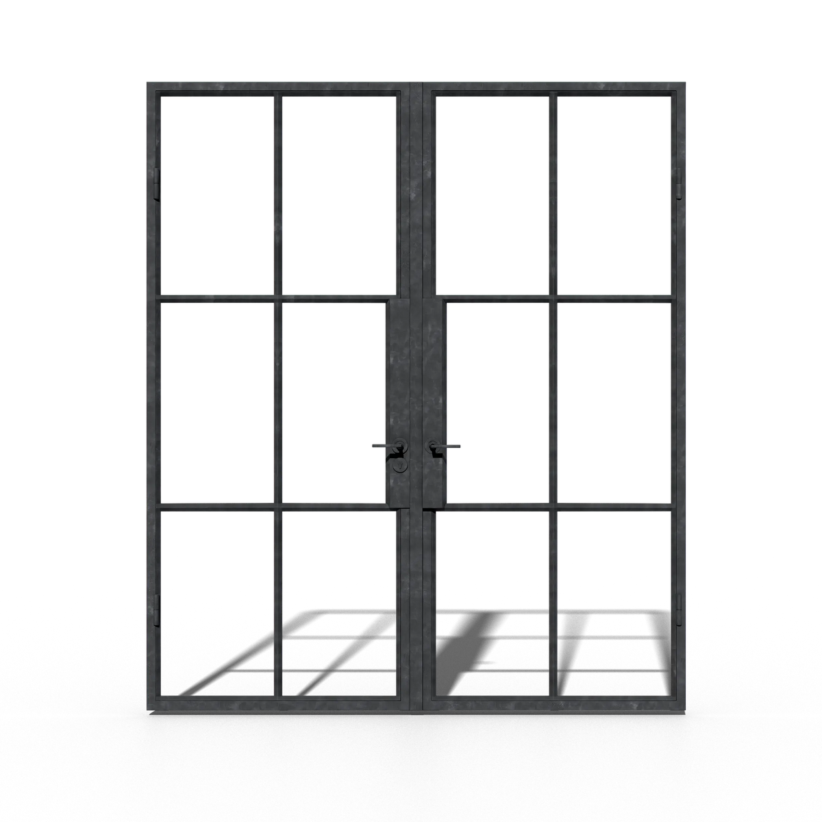 Configured Double Steel Door, front view
