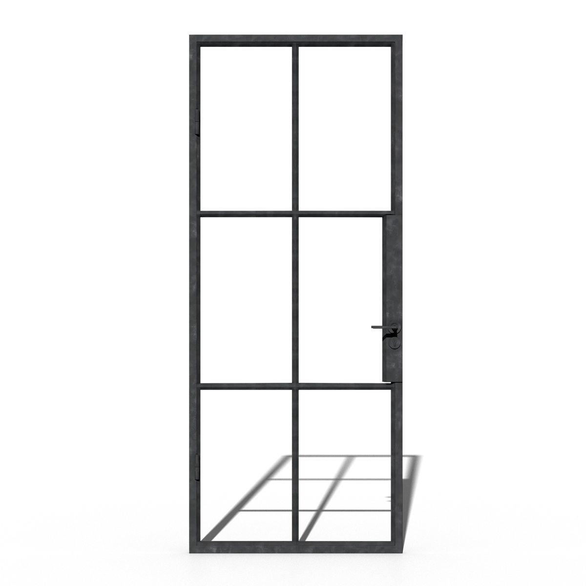 Configured Single Steel Door, front view