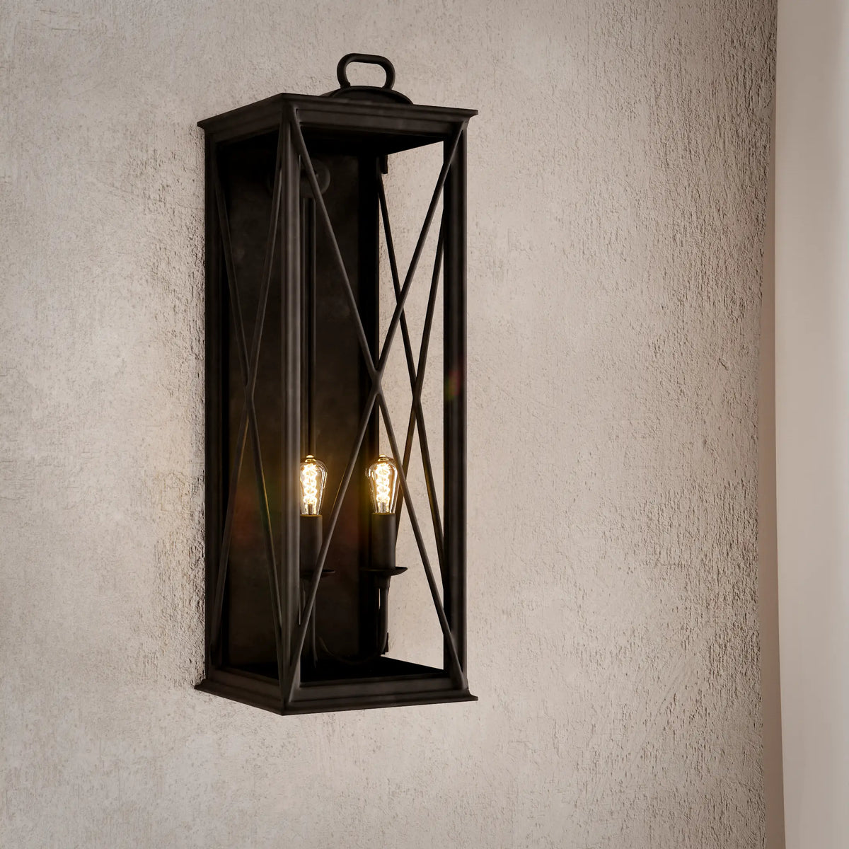 Colonial Wall Mounted Lantern, Extra Tall