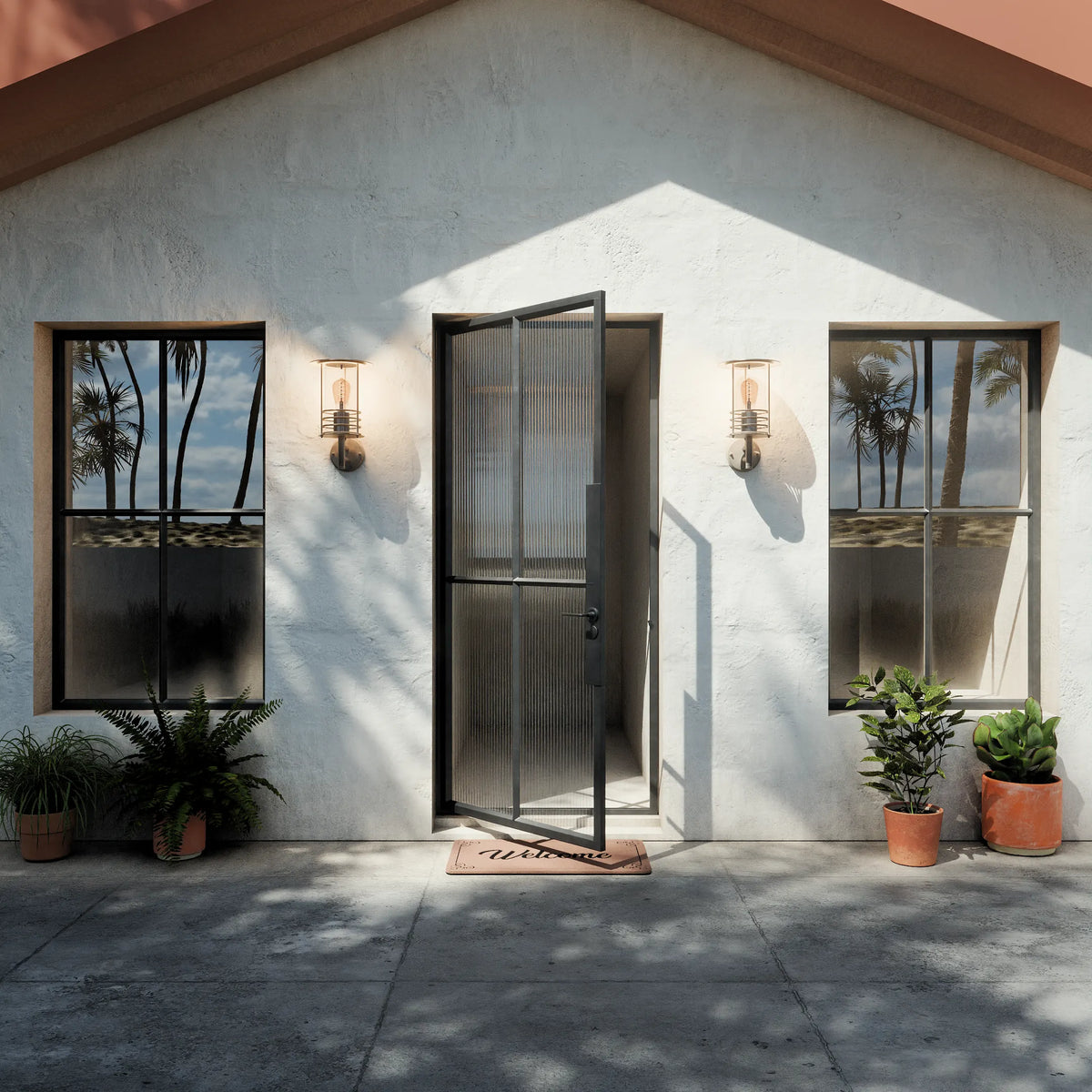 Single Steel Door A3, room setting
