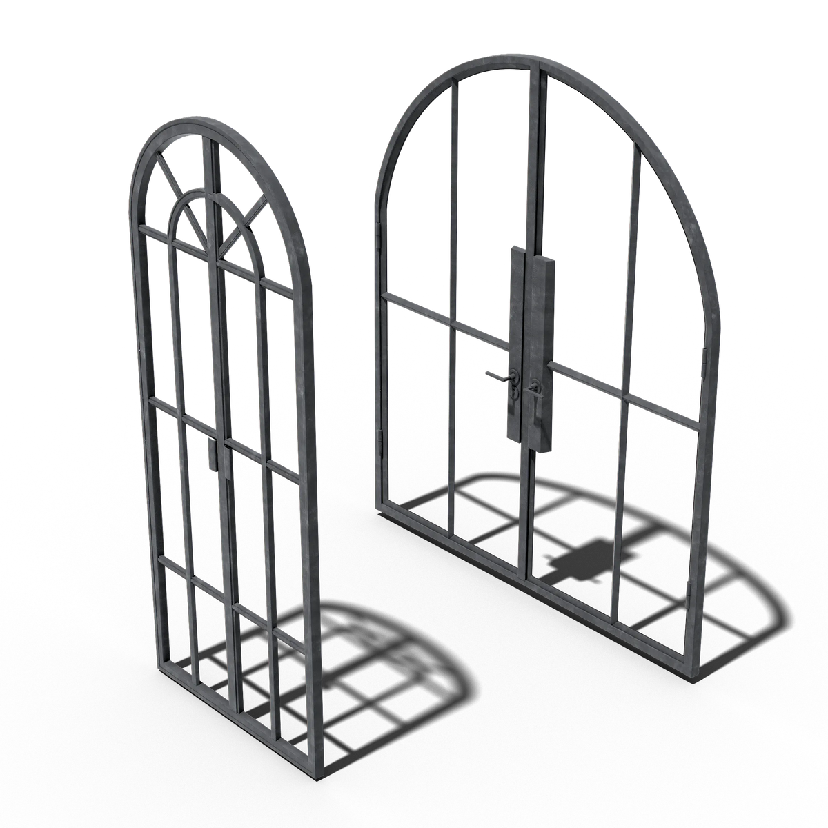 Double Arch Steel Door