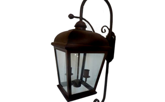 wrought iron garden light
